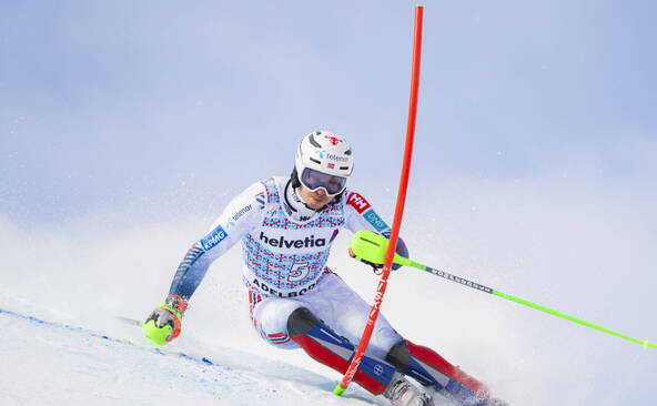 Slalom: Kristoffersen mène le bal, Meillard 5e