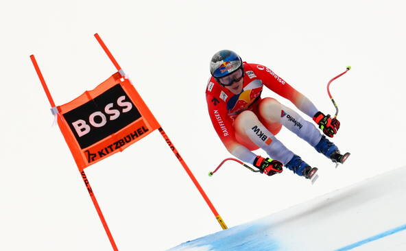 Franzoni prive Odermatt d'une première victoire sur la Streif