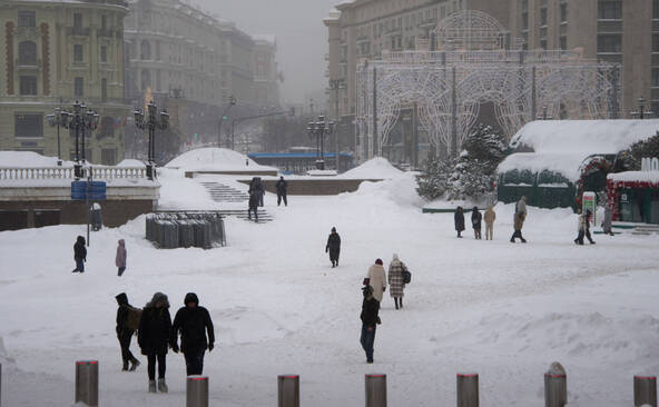 A Moscou, les pires chutes de neige en deux siècles