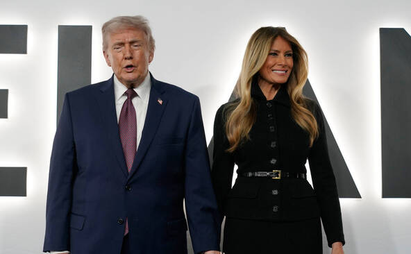 Les Trump à l'avant-première du documentaire consacré à Melania
