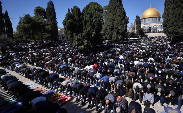 Ramadan sur l'esplanade des Mosquées à Jérusalem