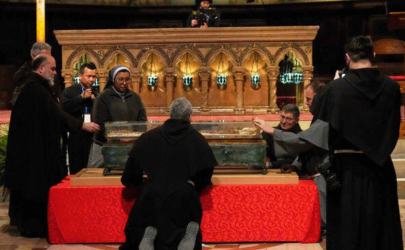 Les reliques de François d'Assise exposées pour la première fois