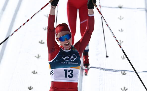 Exploit de Nadja Kälin, en bronze sur 50 km