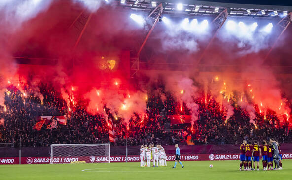 La tribune des supporters restera fermée samedi au Stade de Genève