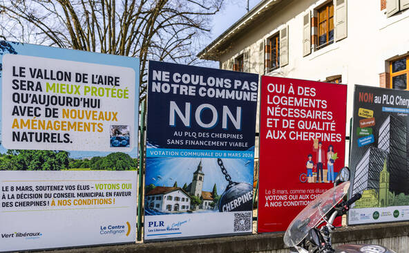 Confignon refuse le projet d'urbanisation des Cherpines