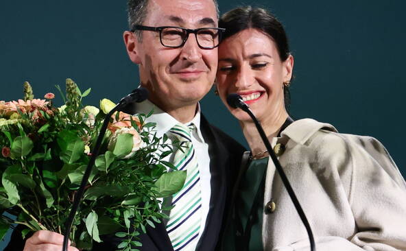 Les Verts devant Merz dans le Bade-Wurtemberg