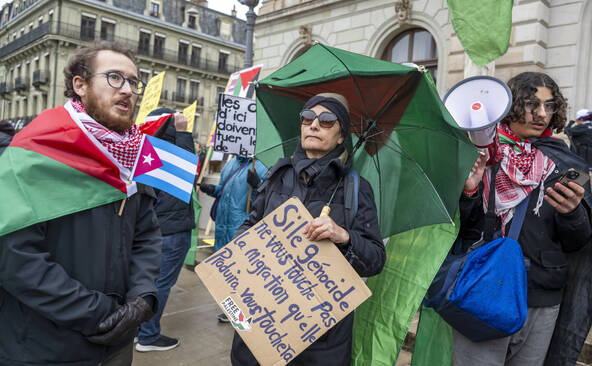 800 personnes manifestent contre l'impérialisme à Genève