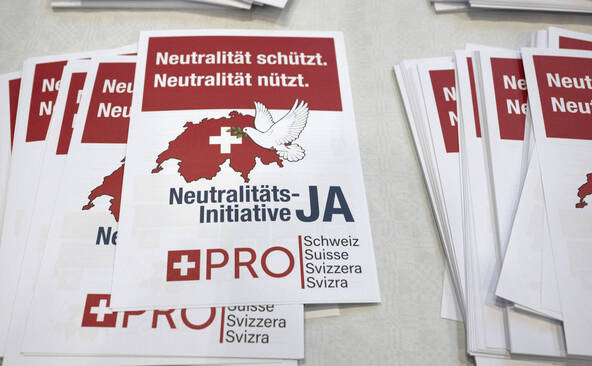 Contre-projet à l'initiative neutralité: les sénateurs persistent