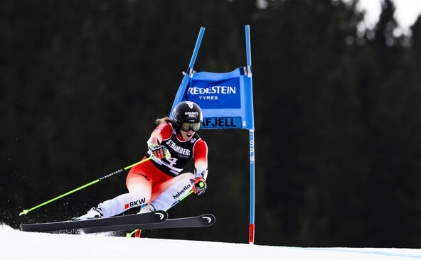 Coupe du monde: Camille Rast en embuscade au géant d'Hafjell