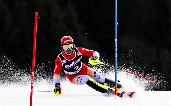 Coupe du monde: Loïc Meillard impérial en 1re manche à Hafjell