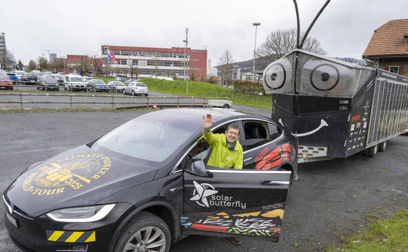 La caravane solaire de retour en Suisse après 4 ans autour du monde