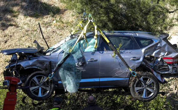 Tiger Woods de nouveau impliqué dans un accident de la circulation