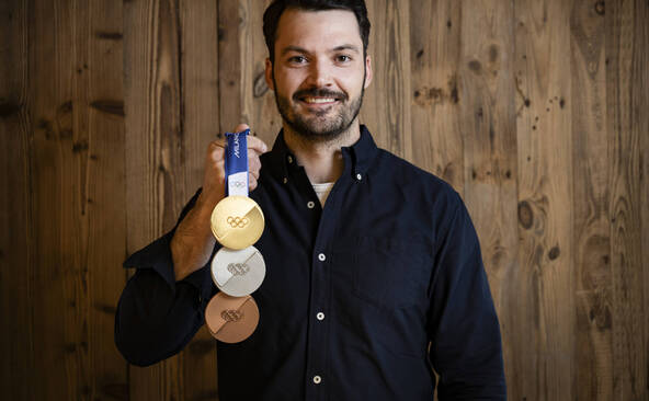 Hérémence (VS) a fêté vendredi son champion olympique Loïc Meillard