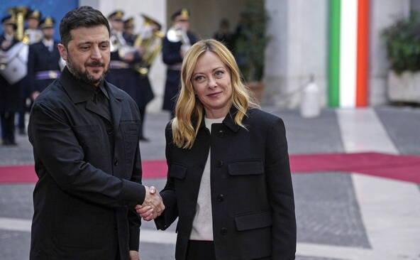 Zelensky est arrivé à Rome pour des pourparlers avec Meloni