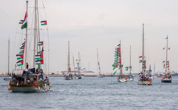 La flottille pour Gaza encerclée par l'armée israélienne