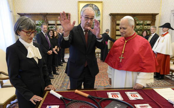 Guy Parmelin rencontre le pape Léon XIV