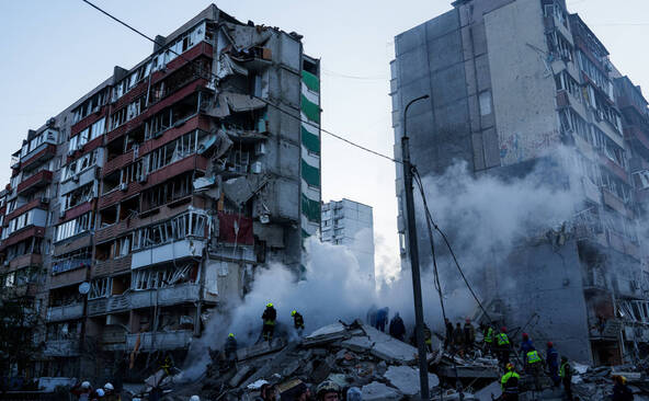 Au moins dix morts dans une vaste attaque sur Kiev