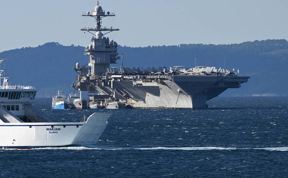 Le porte-avions Gerald Ford de retour aux Etats-Unis