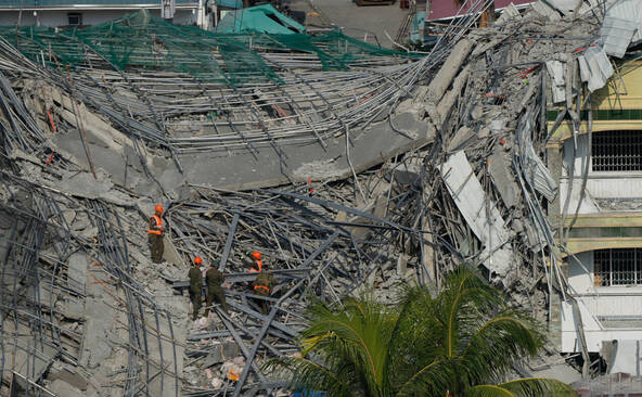 Effondrement sur un chantier: trois morts