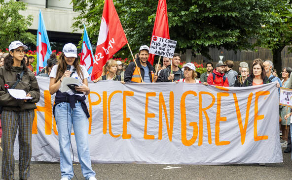 La fonction publique en grève et dans la rue à Genève