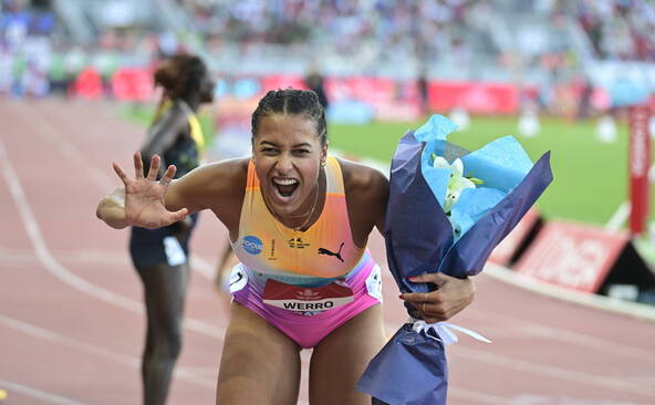 Audrey Werro signe le 3e temps de l'histoire: 1'53''98 sur 800 m