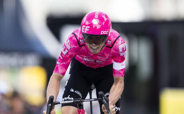 Le chrono par équipes pour Visma, Baudin reste en jaune