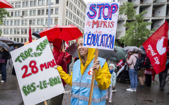 Personnel de l'Office médico-pédagogique encore en grève à Genève