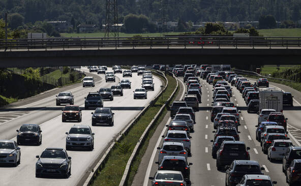 Les bouchons des autoroutes suisses ont considérablement augmenté