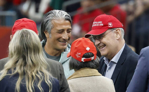 Football: Guy Parmelin supporte l'équipe de Suisse à Vancouver