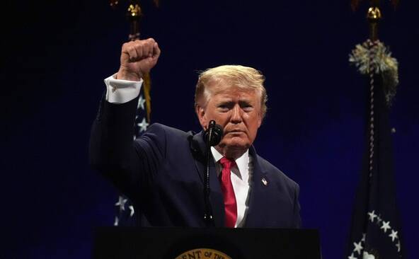 USA: place évacuée, discours de Trump menacé par un orage