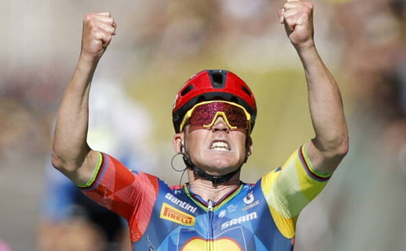 4e étape: Mads Pedersen vainqueur à Foix, Traeen maillot jaune
