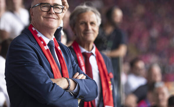 Martin Pfister aux Etats-Unis pour le match de quart de finale