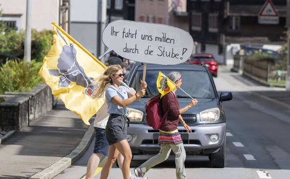 Une action contre le trafic de vacances et de transit à Amsteg (UR)