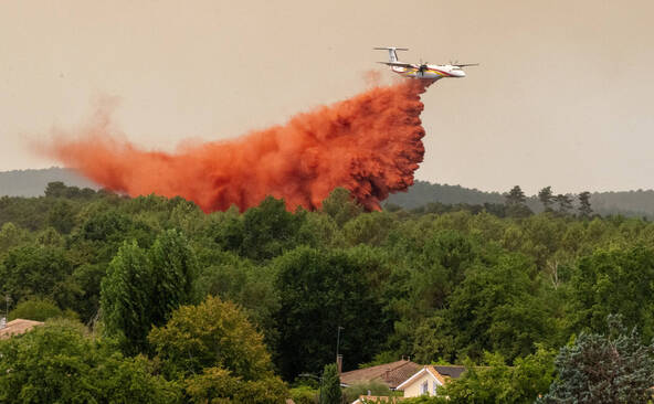 Feu de forêt en France: 12000 personnes évacuées en Gironde