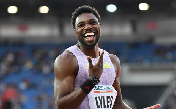 Lyles claque 9''79 sur 100 m, son meilleur temps