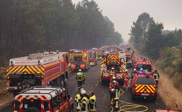 Incendies: 55'000 nouvelles évacuations aux abords de Bordeaux