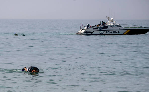 Neuf migrants sont morts en tentant de rejoindre l'enclave de Ceuta