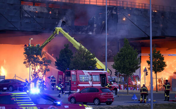 Un feu important dans la zone industrielle de Vufflens-la-Ville