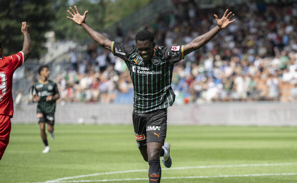 Enoch Owusi donne la victoire au FC Saint-Gall