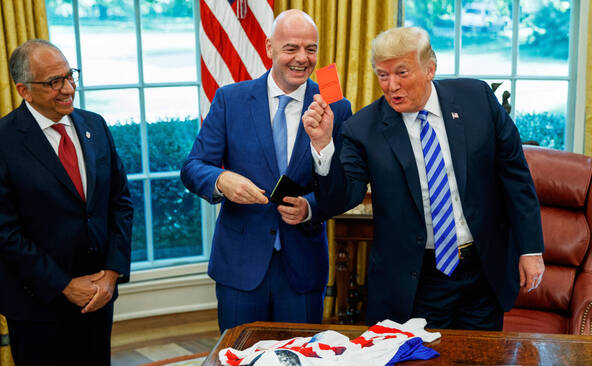 Trump défend Infantino face aux voix réclamant son départ