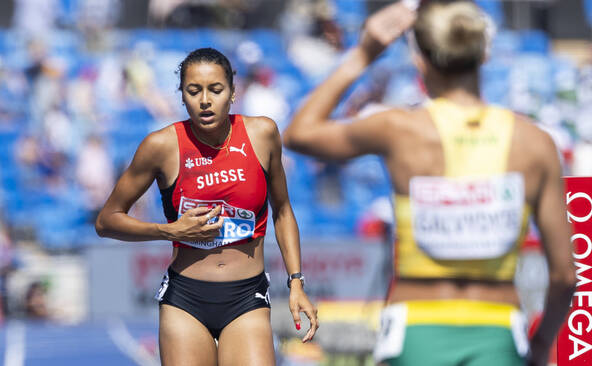 Audrey Werro chute en demi-finale du 800 m