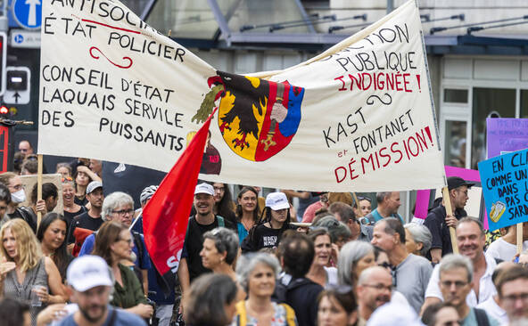 La nouvelle grève de la fonction publique mobilise moins à Genève