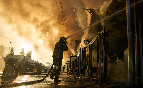Ukraine: au moins deux morts à la suite de frappes russes