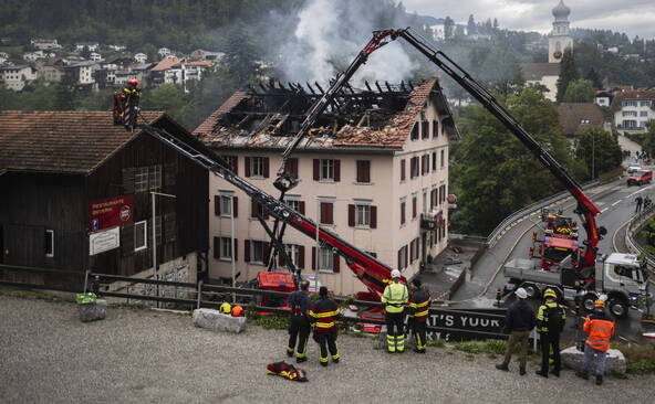 L'incendie de Thusis (GR) a fait au moins deux morts