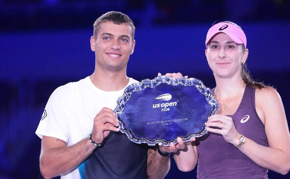 Bencic/Cobolli battus en finale du double mixte