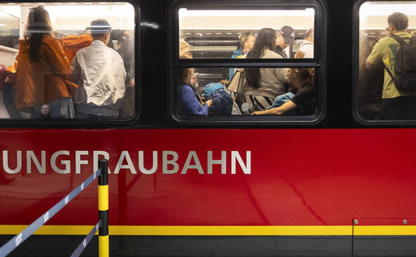 Jungfraubahn affecté par l'absence des touristes asiatiques