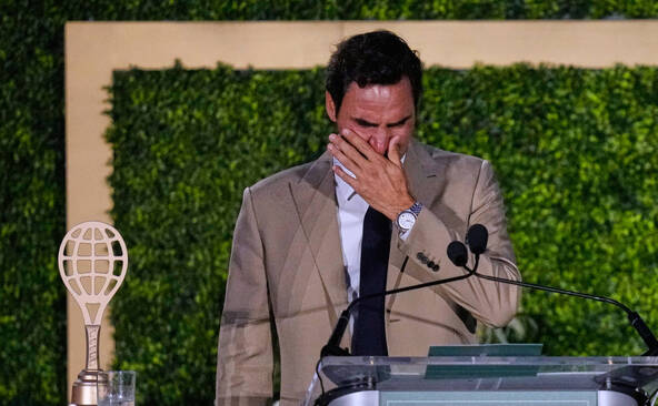 Federer a été intronisé samedi au Hall of Fame du tennis