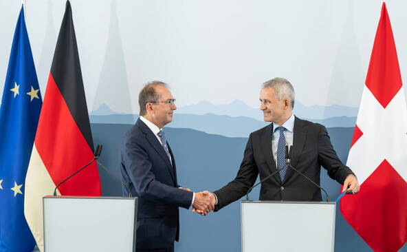 Beat Jans rencontre le ministre allemand de l’intérieur à Chiasso