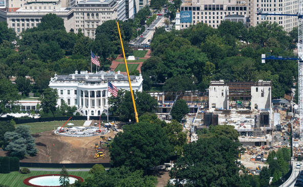 La construction de la salle de bal à la Maison-Blanche autorisée