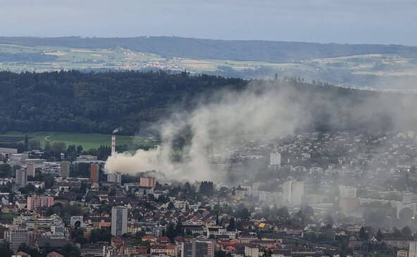 Un incendie dans un centre de tri vers Bienne